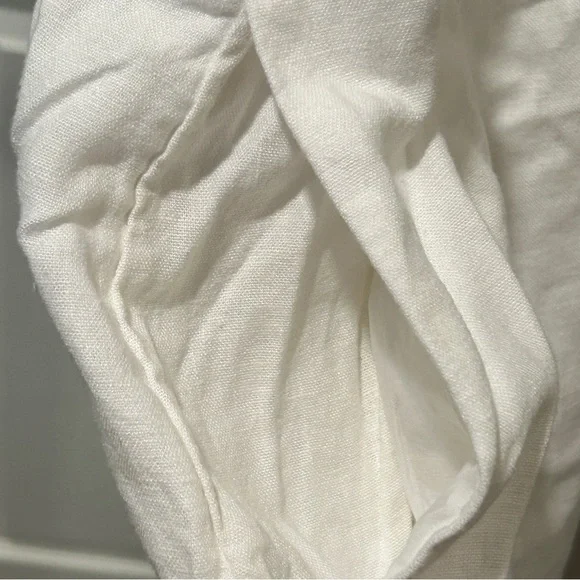 Universal Thread White Linen Blend Puff Sleeve Midi Dress XXL - Picture 4 of 6